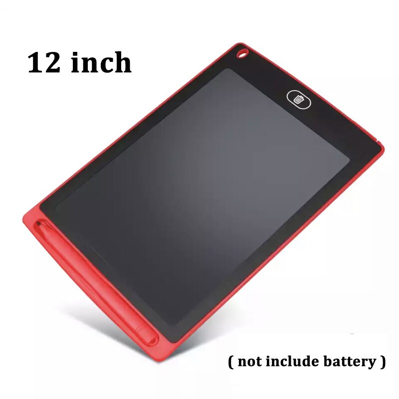 8.5/10/12 pollici portatile intelligente LED tavoletta da scrittura blocco note elettronico disegno grafica scrittura a mano Pad Board bambini disegno giocattoli: 12inch red