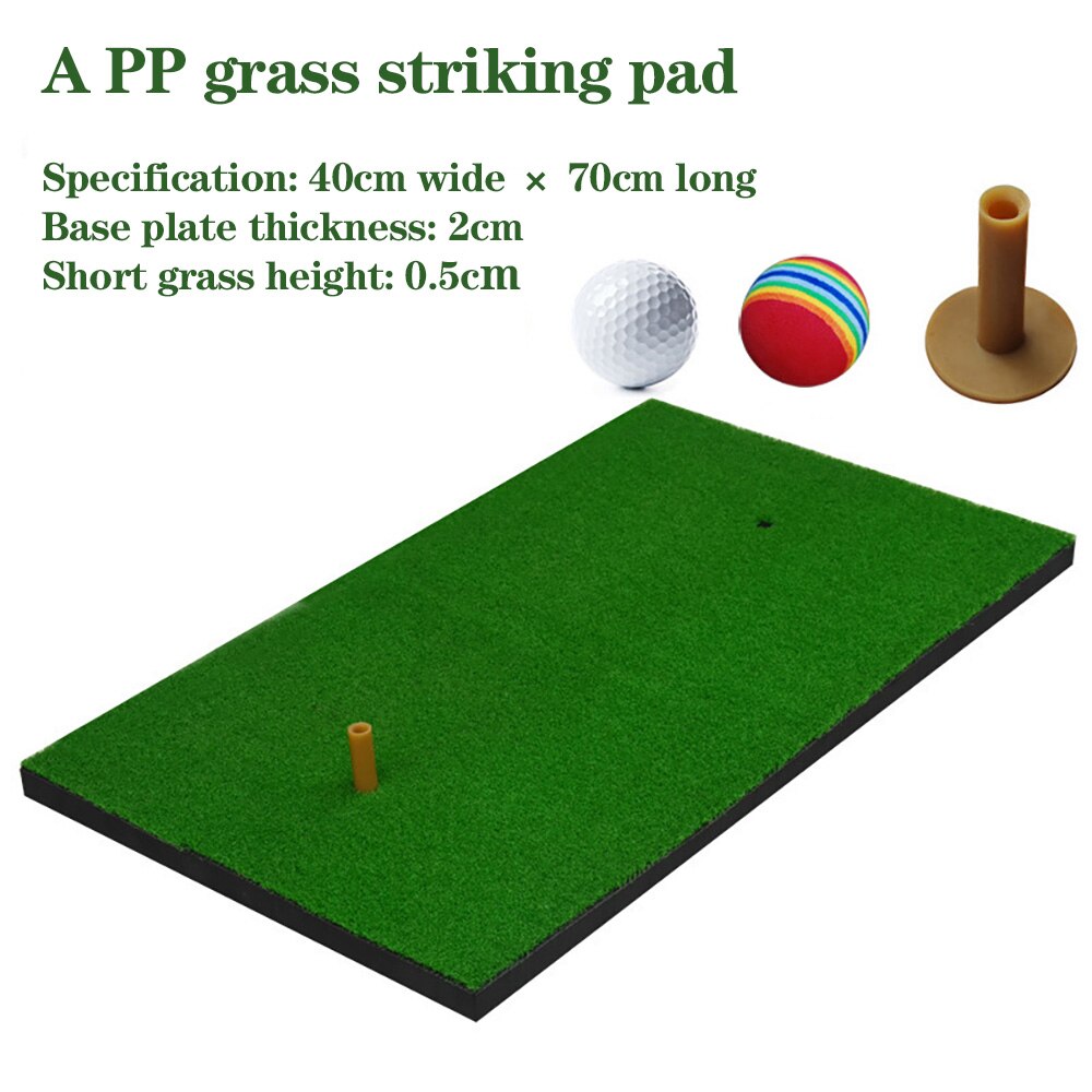 TTYGJ Mini Golf Hitting Mat Indoor Portable Training Mat Golf Practice Grass for Ourdoor home Golf Game use: A