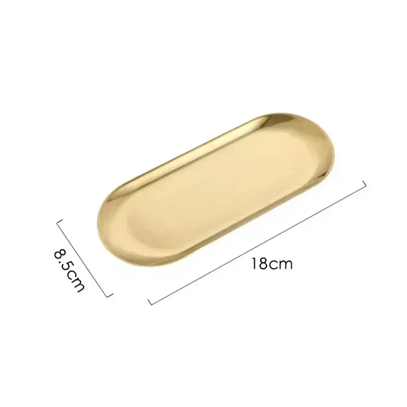 Bandeja de almacenamiento de cosméticos de acero inoxidable, placa para manicura, pinzas, cortaúñas, contenedor de bolígrafos, herramientas cuadradas para uñas postizas: azul profundo