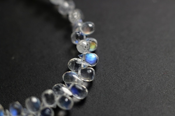 one piece AA loose beads white blue rainbow moonstone faceted 10-11mm for DIY jewelry making 14inch FPPJ wholesalenature