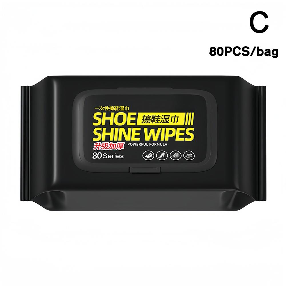 12/30/80 pièces lingettes de nettoyage de chaussures jetables jetables voyage Portable lingettes d'élimination de la saleté chaussure brillance artefact outil de nettoyage: vert clair