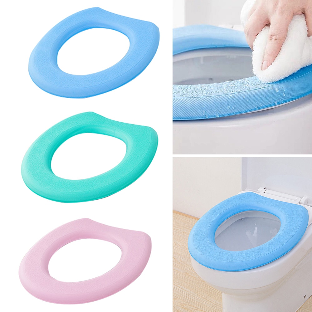 Eva Wc Cover Badkamer Warmer Toilet Seat Eva Waterdichte Toilet Seat Cover Pad Waterdicht Verwijderbare Toiletbril Pad