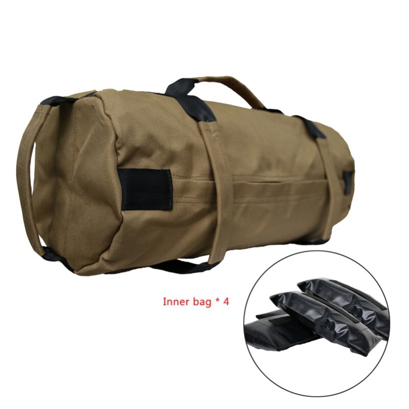 Fitness Weights Sandbags 40lbs Sandbag With 4 Adjustable Filler Sand Bags Yoga Heavy Duty Workout Training Exercise Gym: MC