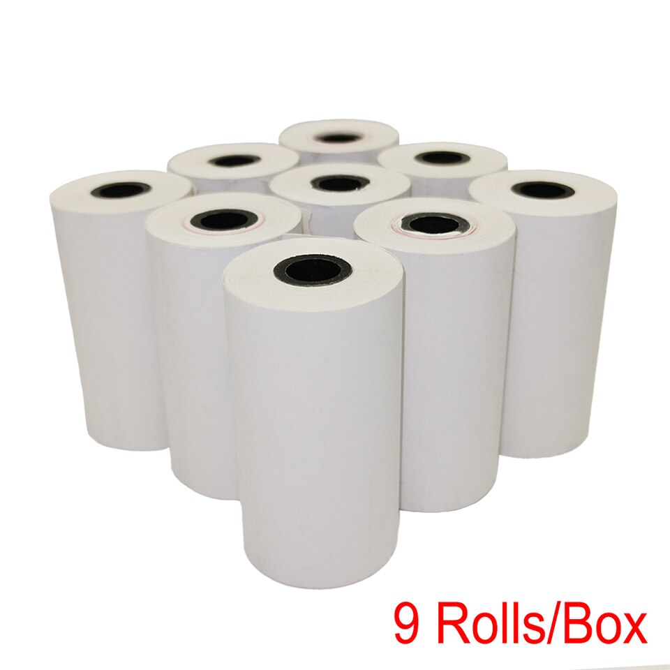 5/9/12 Rolls 57x25mm Heat Sensitive Thermal Printing Paper Set Heat Sensitive Thermal Printing Paper Set for Kids Instant camera: 9 Rolls