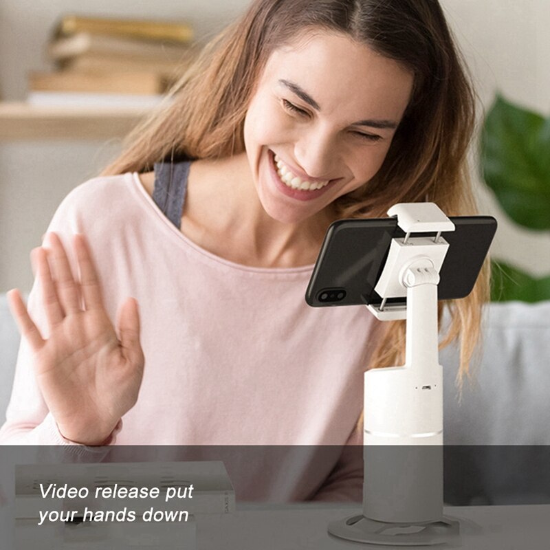 Smart Follow-Up Pan/Tilt, Human Tracking Camera Recognition Stand Built-In Battery Tracking Stand For Vlog Recording