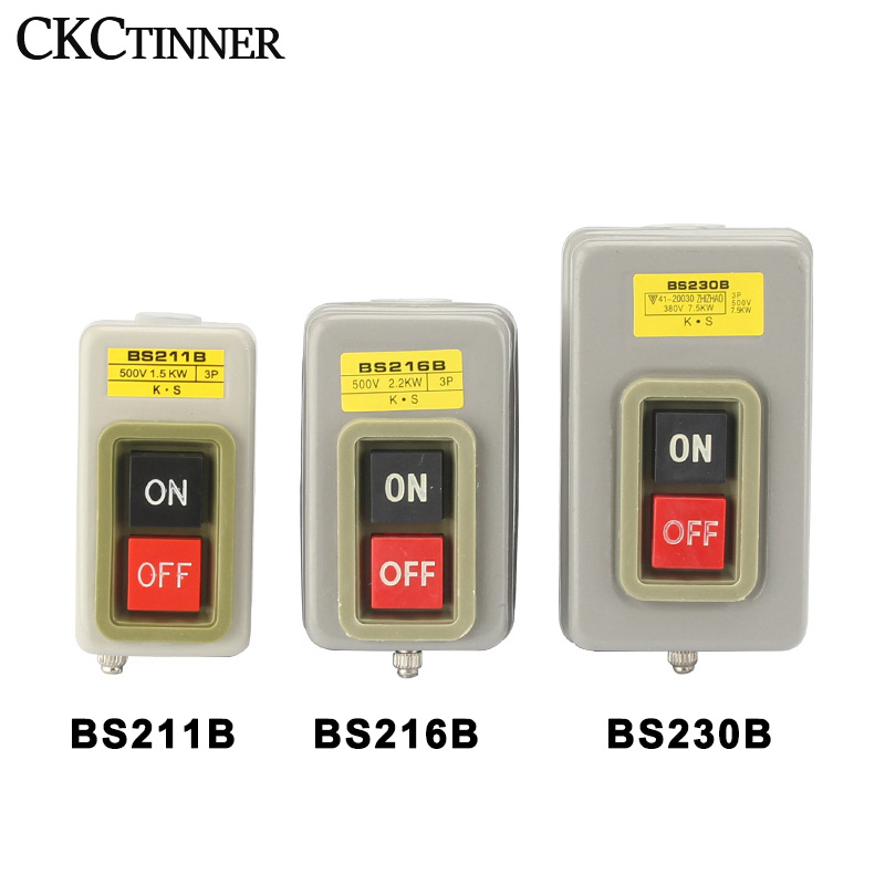 Power Control Button Switch Three-phase Latching M... – Grandado