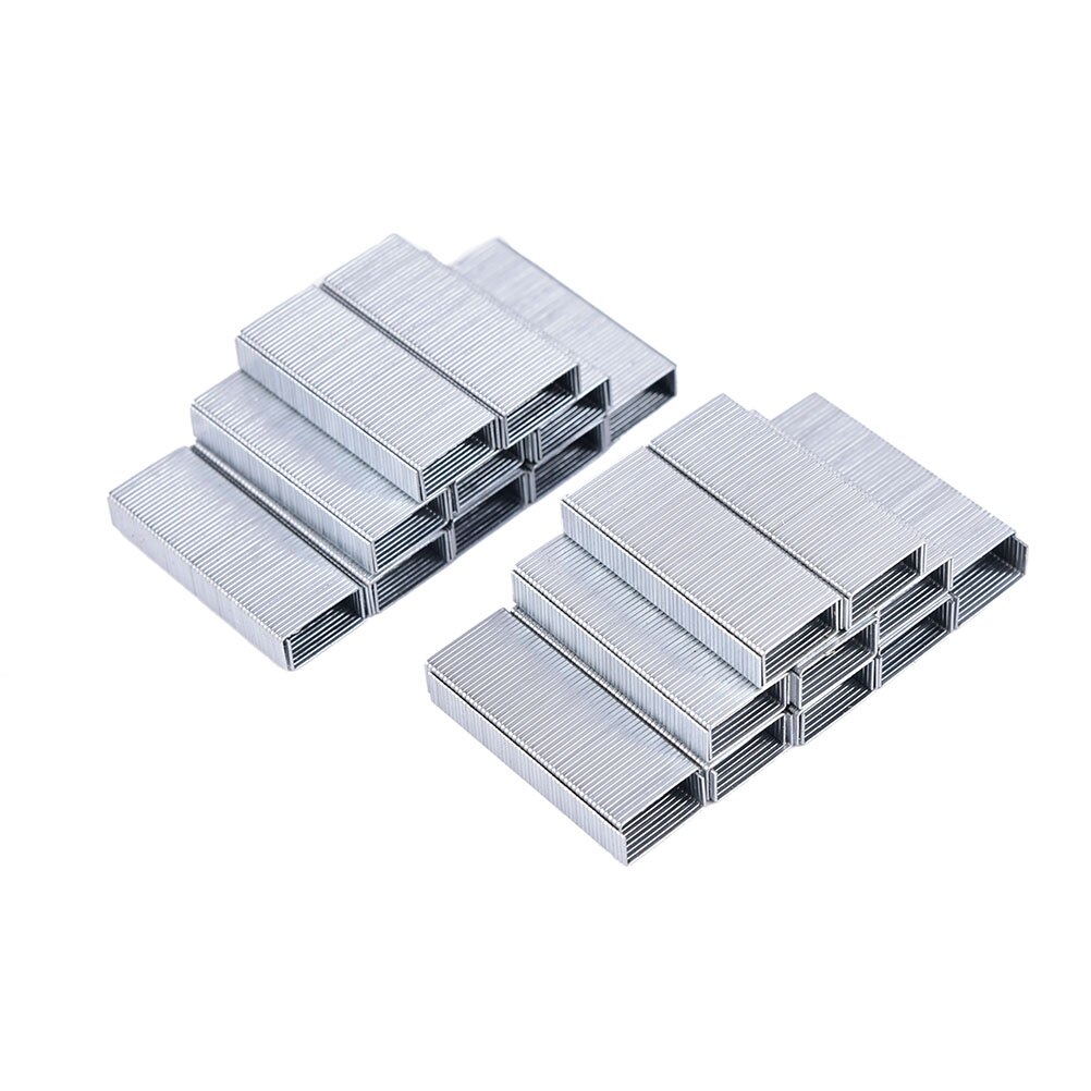 Silver Stainless Steel Staples Office Binding Supplies 1000Pcs Consuming Supplies 1 Pack 12#:12*5mm
