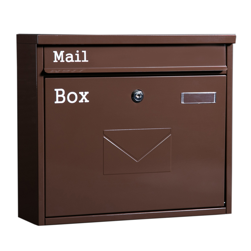 Retro Classic Rainproof Villas Mailbox Outdoor Lockable Wall-Mount Newspaper Boxes Secure Letterbox Garden Post Box F6016