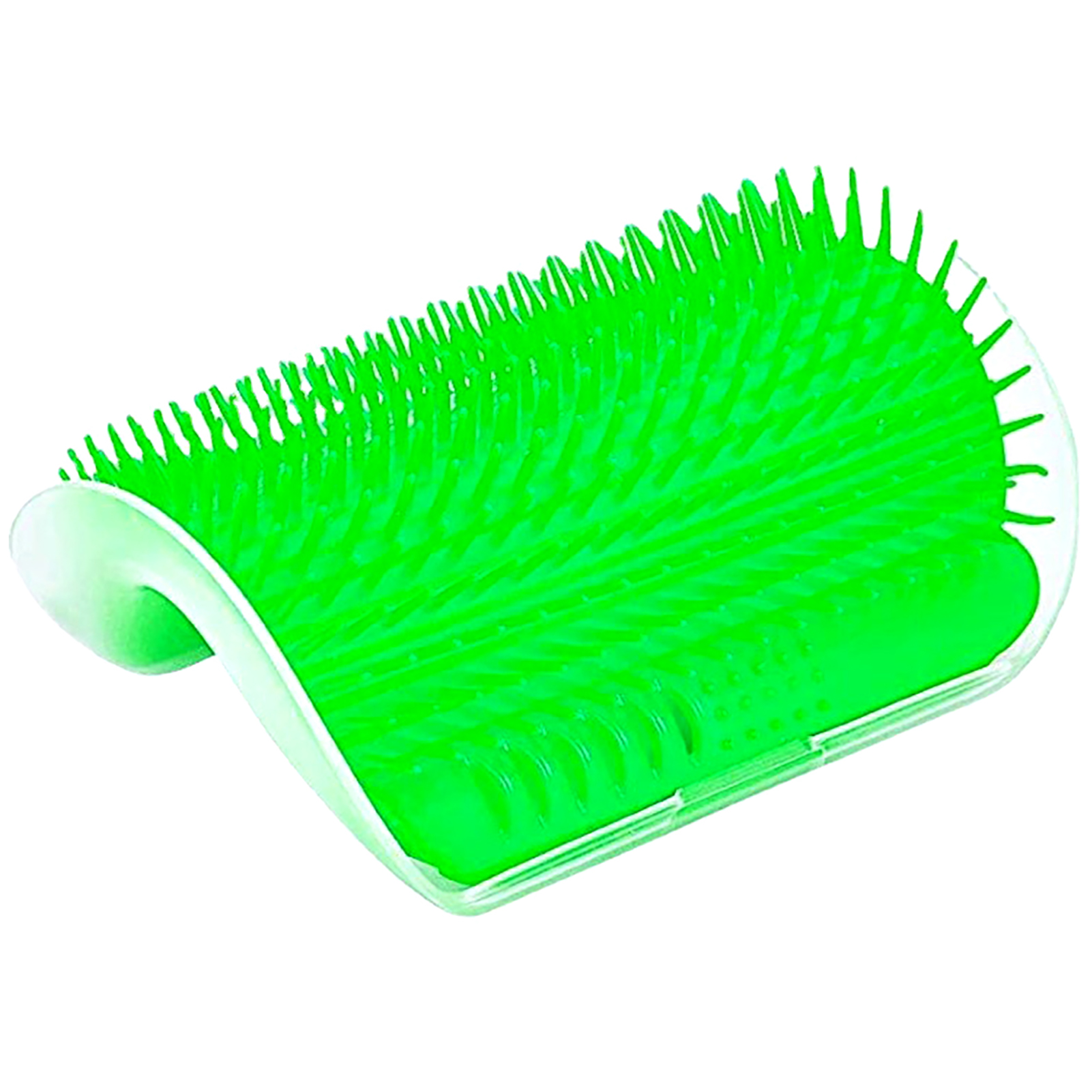 Strumento per prurito gattino solletico forniture per animali domestici spazzola per massaggi gioca a pettine gatto morbido se stesso toelettatore accessori per angoli a parete sfrega cucciolo: verde