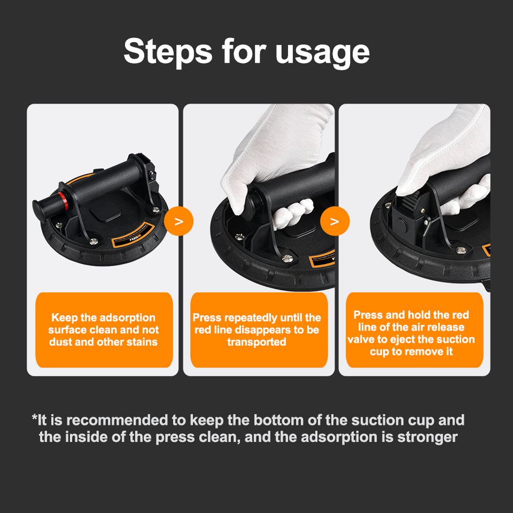 200kg Vakuum Saugnapf Griff Auto Auto Saugnapf schwer Pflicht Vakuum Heber Für Granit Glas Hebe 2 Zoll Delle Abzieher Ziehen