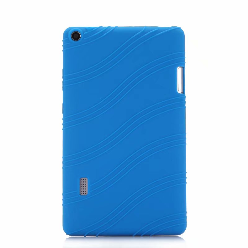 Doux étui pour Huawei T3 7 WiFi Version étui pour tablette Support de Silicone Protège La coque Pour Huawei MediaPad T3 7.0 BG2-W09 étui pour tablette: dark blue