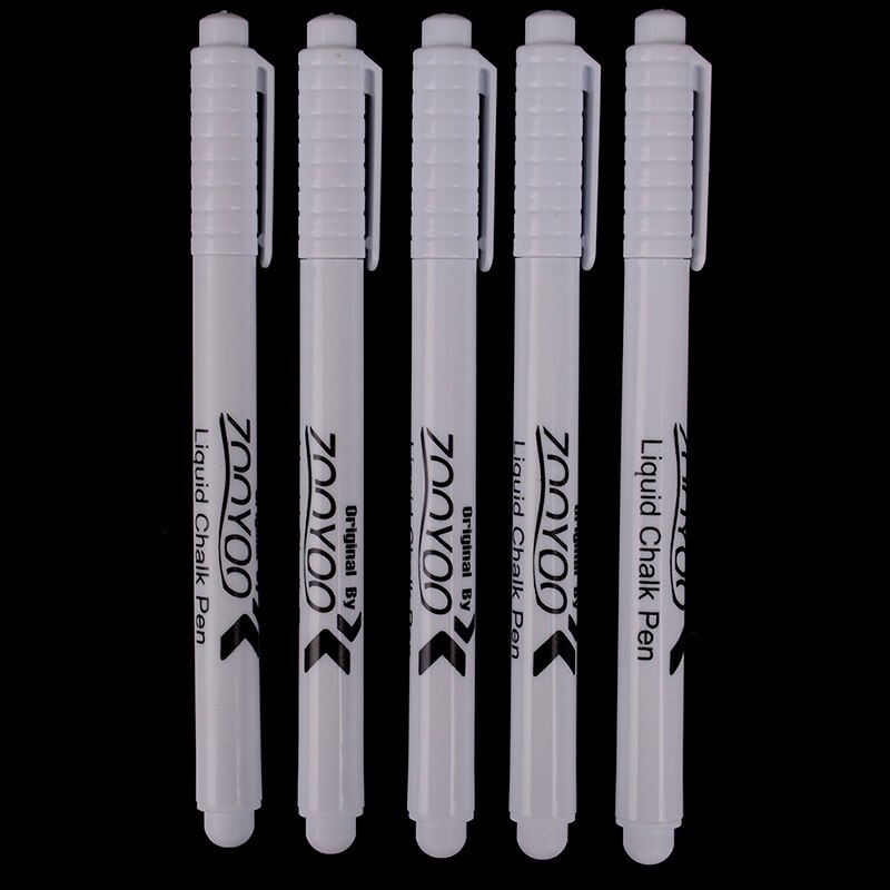 3Pcs White Liquid Chalk Pen Marker Chalkboard Blackboard Liquid Ink Pen Used on Chalkboard Window Erasable 13.5cm