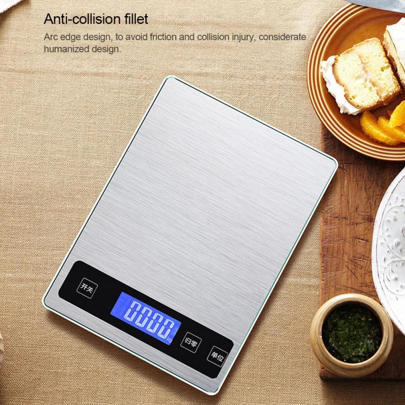 Báscula de cocina electrónica, herramienta de medición de dieta Digital USB, accesorios para hornear, 5/10kg, 1g