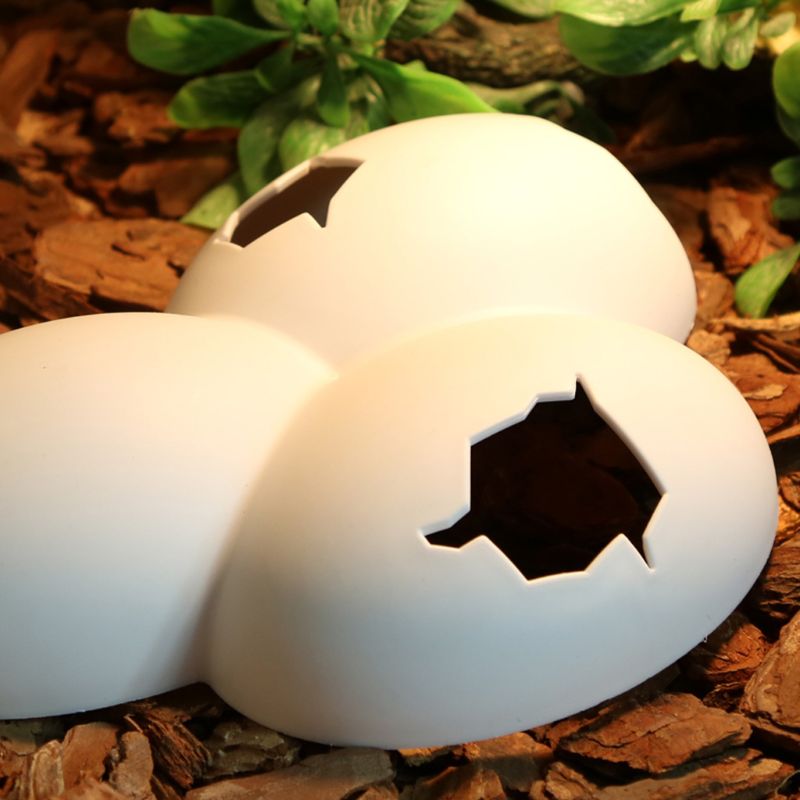 Reptil cueva escondite Animal Pet caja huevos Shell Decoración Para tortuga serpiente, lagarto