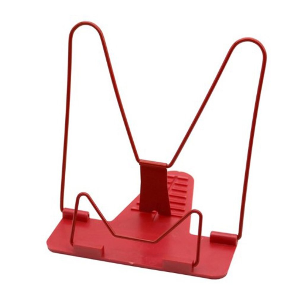 Boekensteunen Draagbare Opvouwbare Verstelbare Boekensteunen Boekenplank Anti-Bijziendheid Lezen Boekenplank Bestand Rack Base Lezen Boekenplank: red
