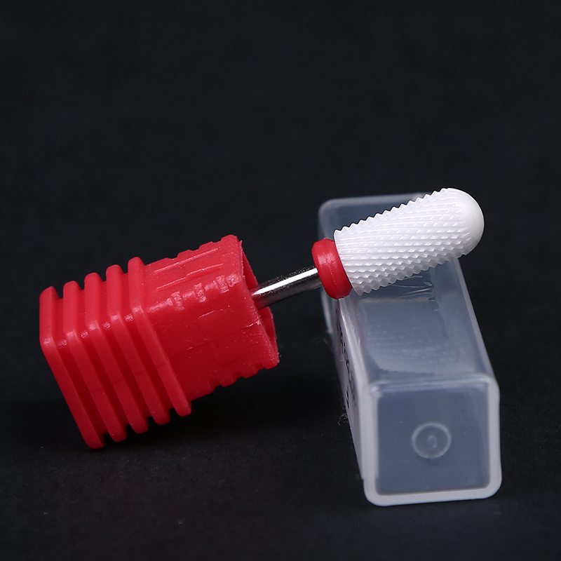 1 x (herramienta de archivo rotativa de pedicura para brocas de uñas de cerámica, BT001-F S4V5) broca de taladro de uñas de cerámica V02