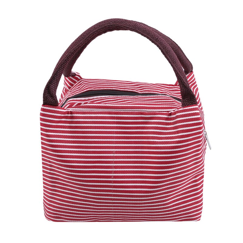 Geïsoleerde Lunch Tas Picknick Tote Bag Geïsoleerde Lunch Koeltas Lunch Container Reizen Rits Organizer Box Voor Vrouwen Mannen: red