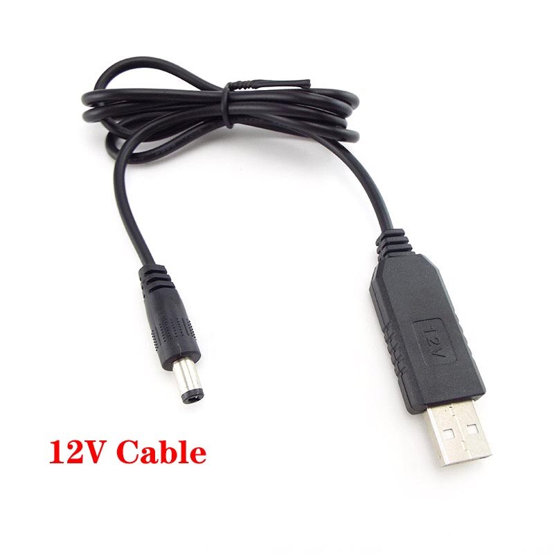 Usb Converter Dc 5V Naar Dc 9V 12V Voeding Adapter Step Up Module Boost Connector Lijn wire Usb Plug Naar Dc Kabel 2.1x5.5mm: 12v 5.5x2.1mm