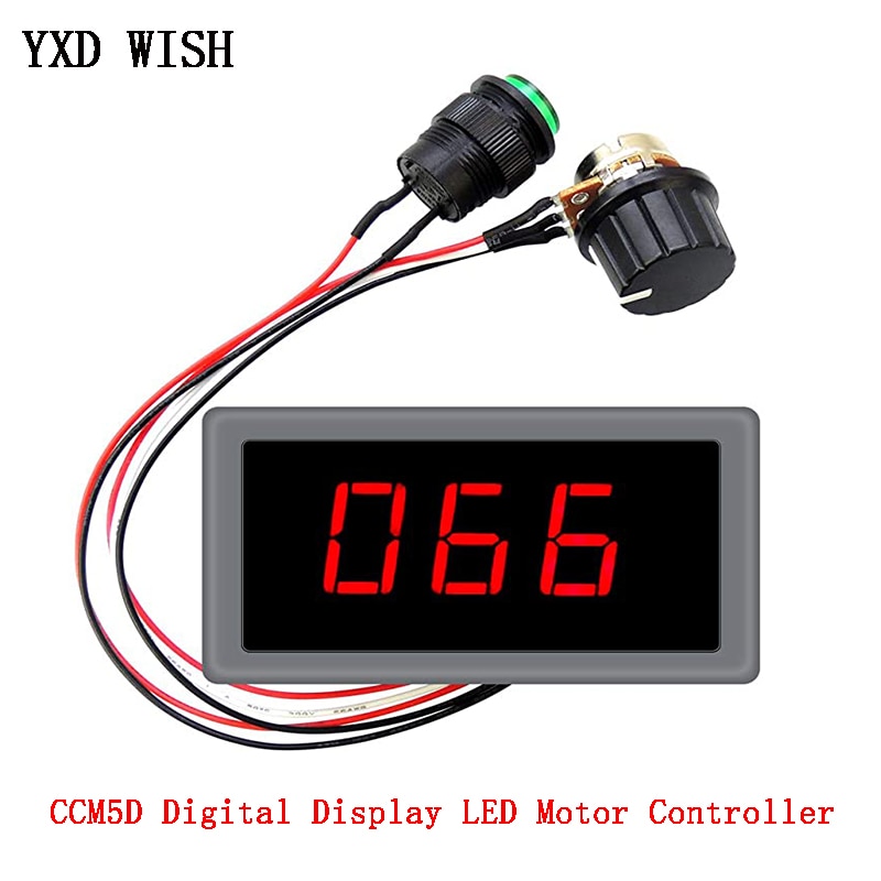 Dc 6V 12V 24V 5A Verstelbare Pwm Dc Motor Speed Controller CCM5D Digitale Display Regulator Led Motor controller Speed Regulator