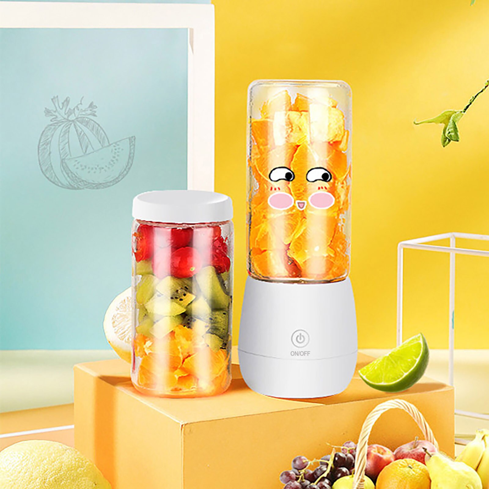 Mini Portable Juicer Orange usb Electric Mixer Fruit Smoothie Blender For Machine Personal Food Processor Maker Juice Extractor