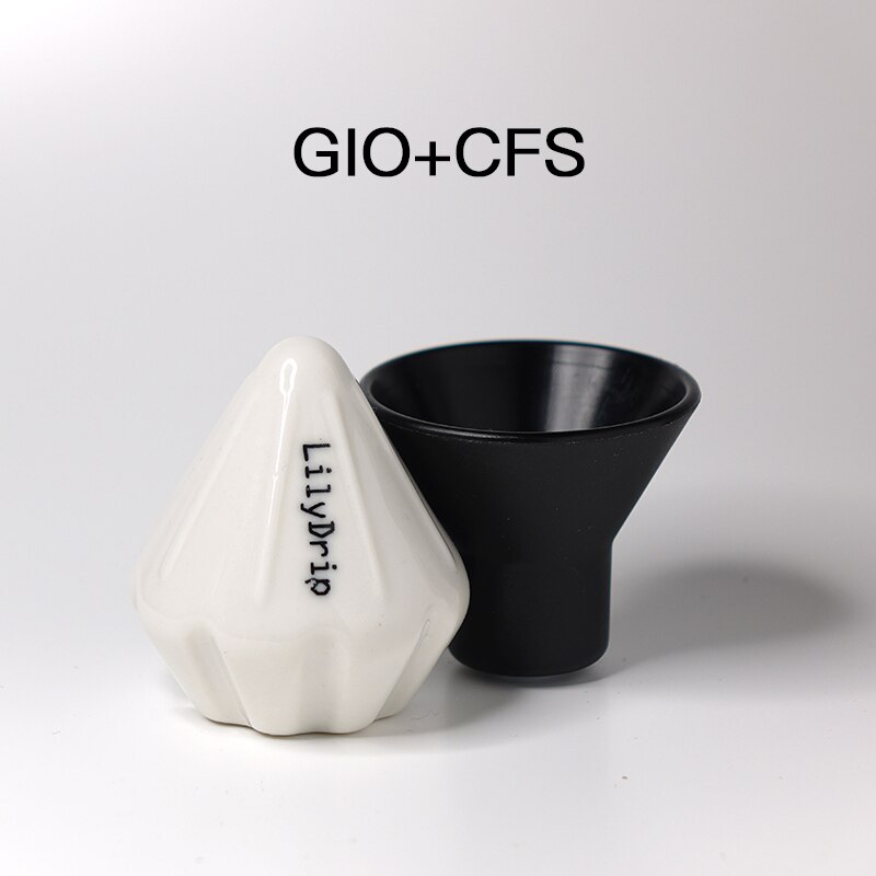 Lilydrip coffee dripper transformer brewer filter paper inverter Compatible for most cone dripper V60 brewer set help brewing: GIO CFS