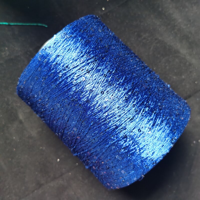 500g sommaris siden paljettgarn special merceriserad linje gör det själv 2mm paljetter handstickat garn tråd docka tröja sticklinje: 500g-7