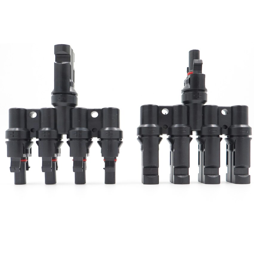 2 Paar X Pv T Tak Parallelle Aansluiting 30A 1000V Elektrische Pv Connector Fotovoltaïsche 2 Stuks Zonnepaneel Kabel draad Verbinden 3T 4T