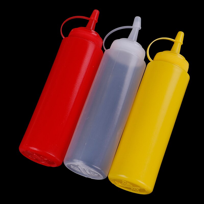 Keuken Plastic Salade Squeeze Fles 8Oz Voor Saus Azijn Olie Ketchup Tool