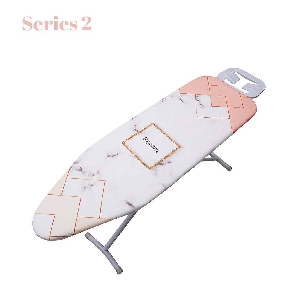 Marble Print Ironing Board Cover Protective Insulation Ironing Mat Non-Slip Thickened Ironing Cloth Guard Pressing Pad Washable: b