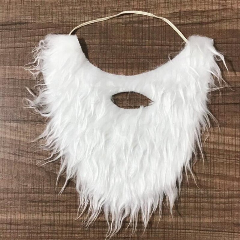 Witte kerstman snor hoed kostuum tovenaar pruik en baard set kerst halloween kerstfeest decoratie