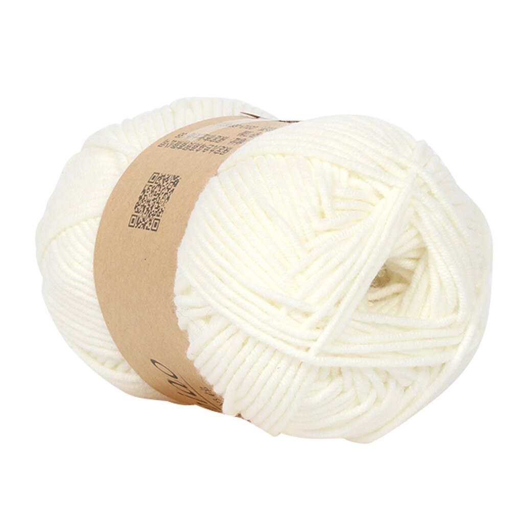 1PC 50g crochet yarn Chunky Colorful Hand Knitting Baby Milk Cotton Crochet Knitwear Wool merino knitting wool yarn: B