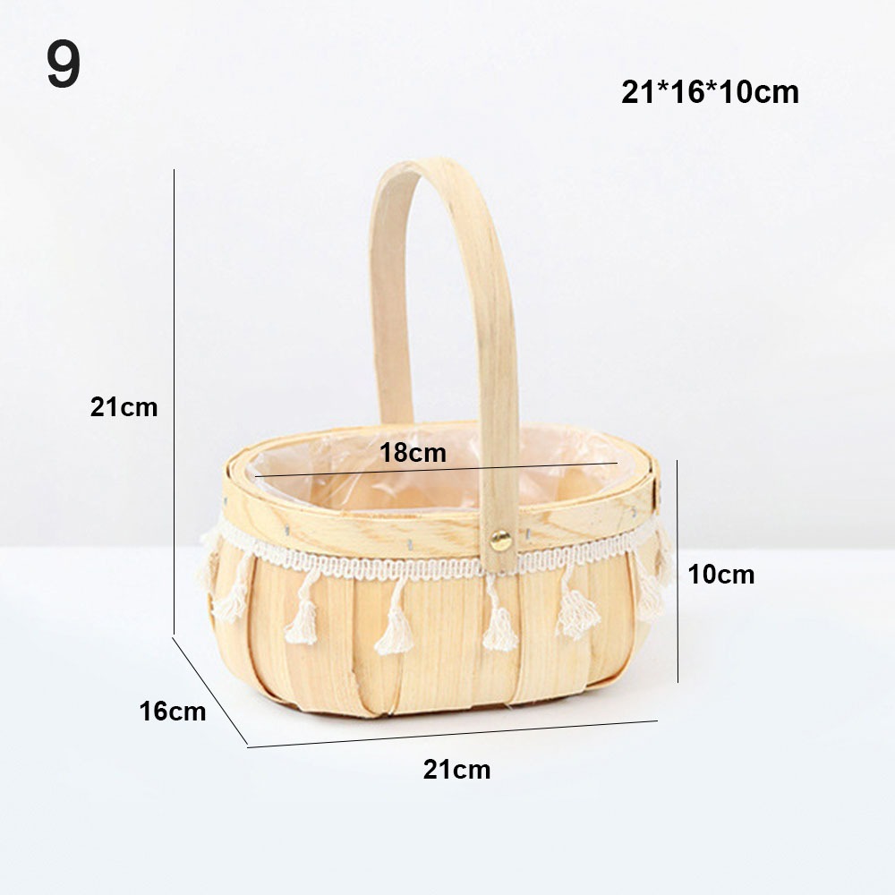 Cestino intrecciato Cestino intrecciato a mano alla moda fatto a mano Cesto di fiori portatile in carta fai-da-te Cesto intrecciato a mano Cestino portaoggetti intrecciato a mano: Arancione
