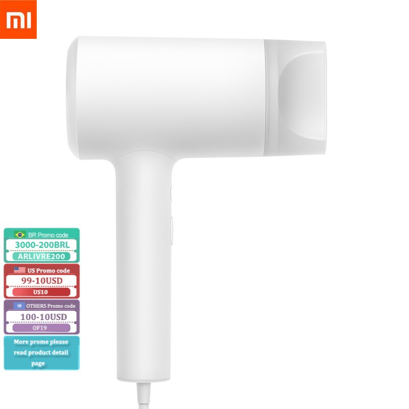 Xiaomi 1800w vandion elektrisk hårtørrer hurtig tør tre-gear justeringstemperatur hårtørrer lav roise føntørrer