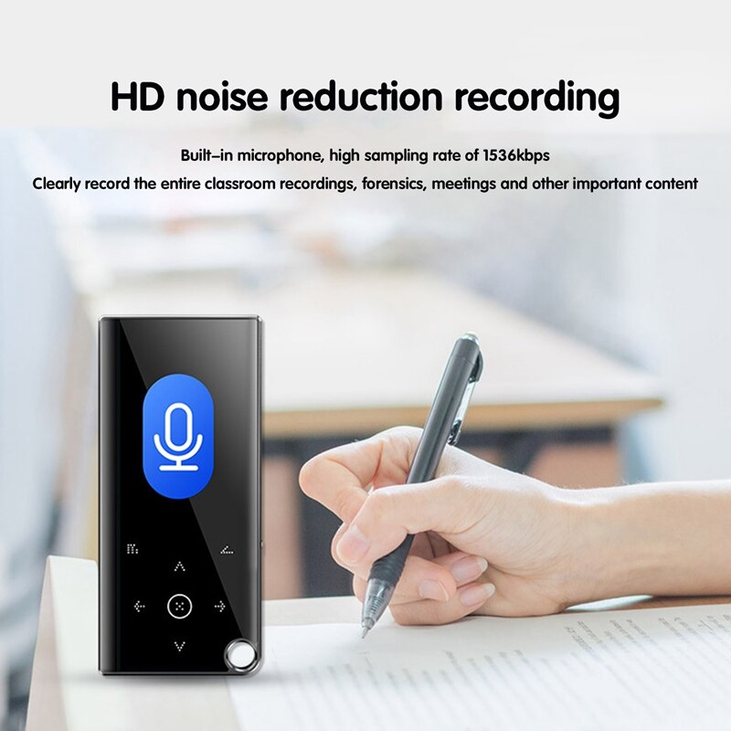 Mp4 musikspelare 2.4 tum presssn bärbar bluetooth multifunktion inkopplingsbar kortspelare  mp3 500 mah