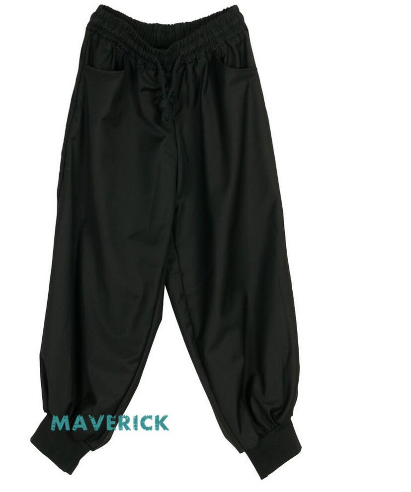 28-44 ! Men and women's clothing push-up wide leg pants loose foot pants haren pants Plus size singer costumes