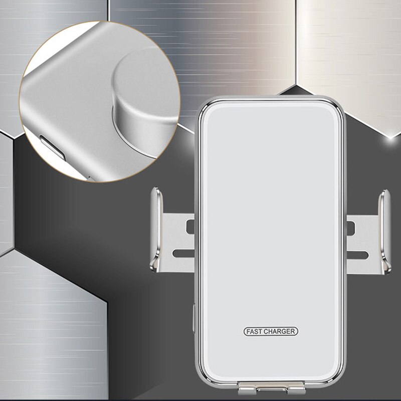 Automatische Sensor Auto Snelle Draadloze Oplader Air Vent Mount Mobiele Telefoon Bracket Stand Qi Draadloos Opladen