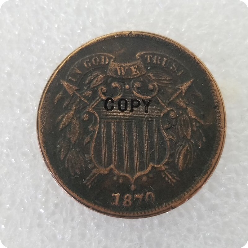 USA 1864-1873 Two Cents COPY COIN: 1870