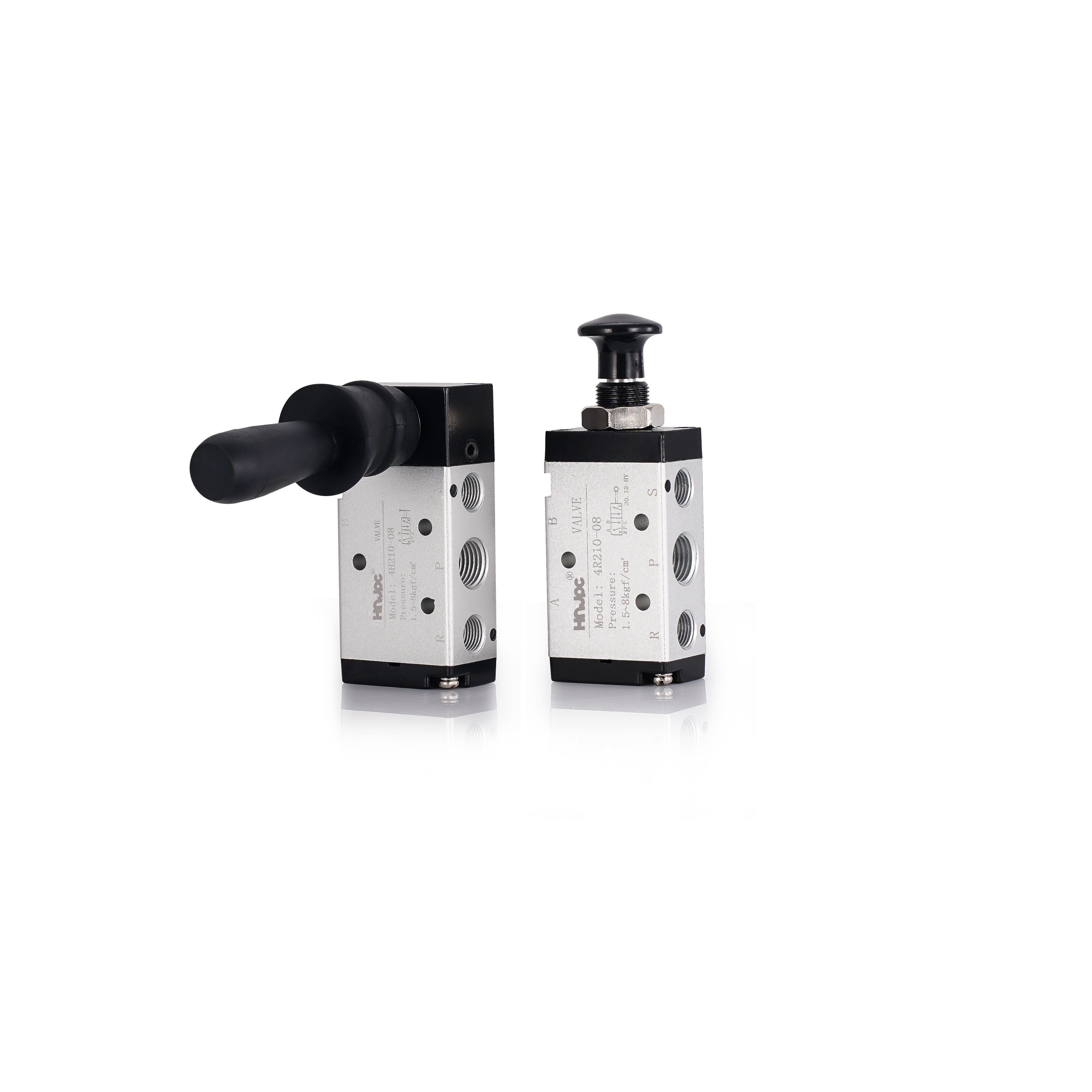 Pneumatische Ventiel 4H210-08 4R210-08 HV-02/03/04 Hendel Bediend Controle Hand Roterende Klep Schakelaar Cilinder Control Fitting