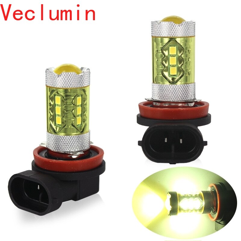 2Stck 2835 H8 H9 H11 H15 H16 P13W 9005 9006 LED Nebel Fahren Scheinwerfer Gelb Licht Lampe Lampen für Auto nebel lichter LED nebel licht