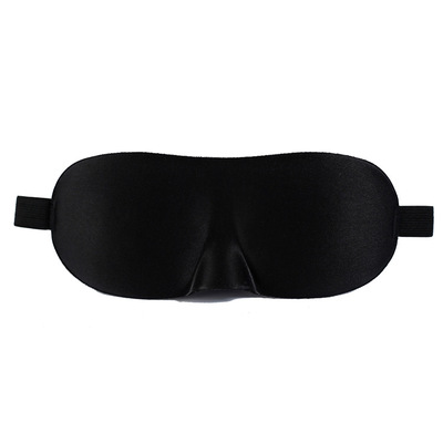 3D Sleep Mask Natural Sleeping Eye Mask Eyeshade Cover Shade Eye Patch Women Men Soft Portable Blindfold Travel Eyepatch 1Pcs: black