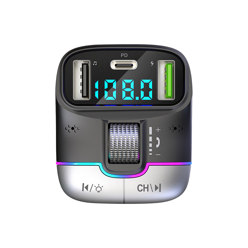 Lecteur MP3 de voiture compatible Bluetooth GZ01, chargeur de charge rapide, téléphone mains libres, sonore sans perte, adaptateur de voiture BT sans fil