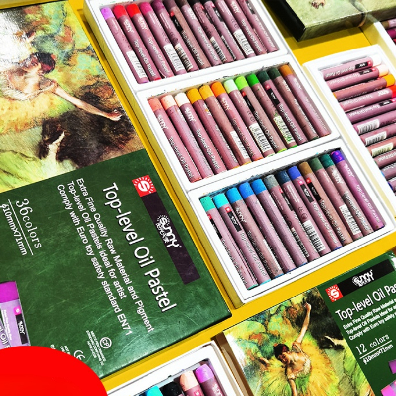 Color Oil Painting Stick Set 12/16/25/36/50 Colors Soft Oily Crayon Art Painting Safety Children Kids Crayon Stationery