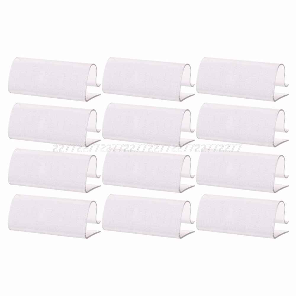 12Pcs Camping Picknick Party Plastic Tafelkleed Cover Rok Clips Houders Klemmen JUN29