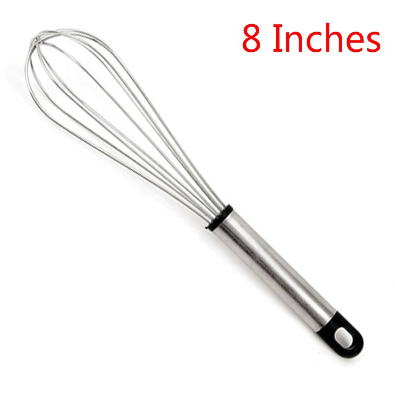 Keuken Rvs Egg Kloppers Eggbeater Whisk Mixer Ei Keuken Taart Bakken Koken Gereedschap: A 8 Inches