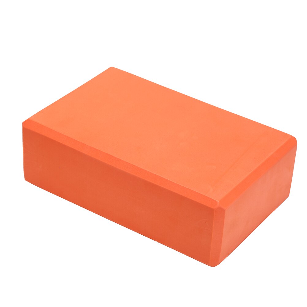 1 st 7 färger eva foam yoga block tegel pilates sport träning gym träning stretching hjälp kroppsformning hälsoträning: Orange