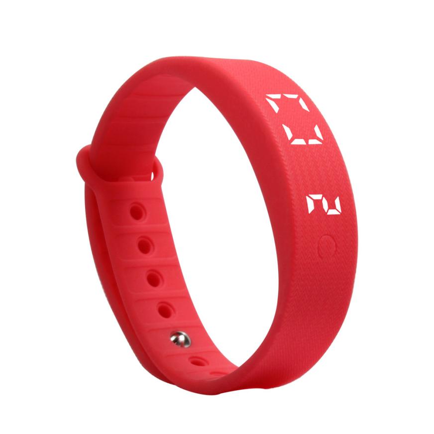 Sport 3d led calorie stappenteller slim unisex horloge #