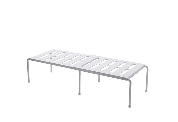 ABS Expandable Kitchen Storage Rack Home Closet Shelf Adjustable Cabinet Organizer Dish Cookware Holder Space Saving