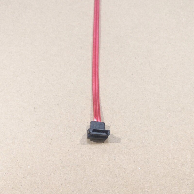 8P SATA Data Cable, Transparent Red, Special Internal Wire for Security Monitoring Line Equipment