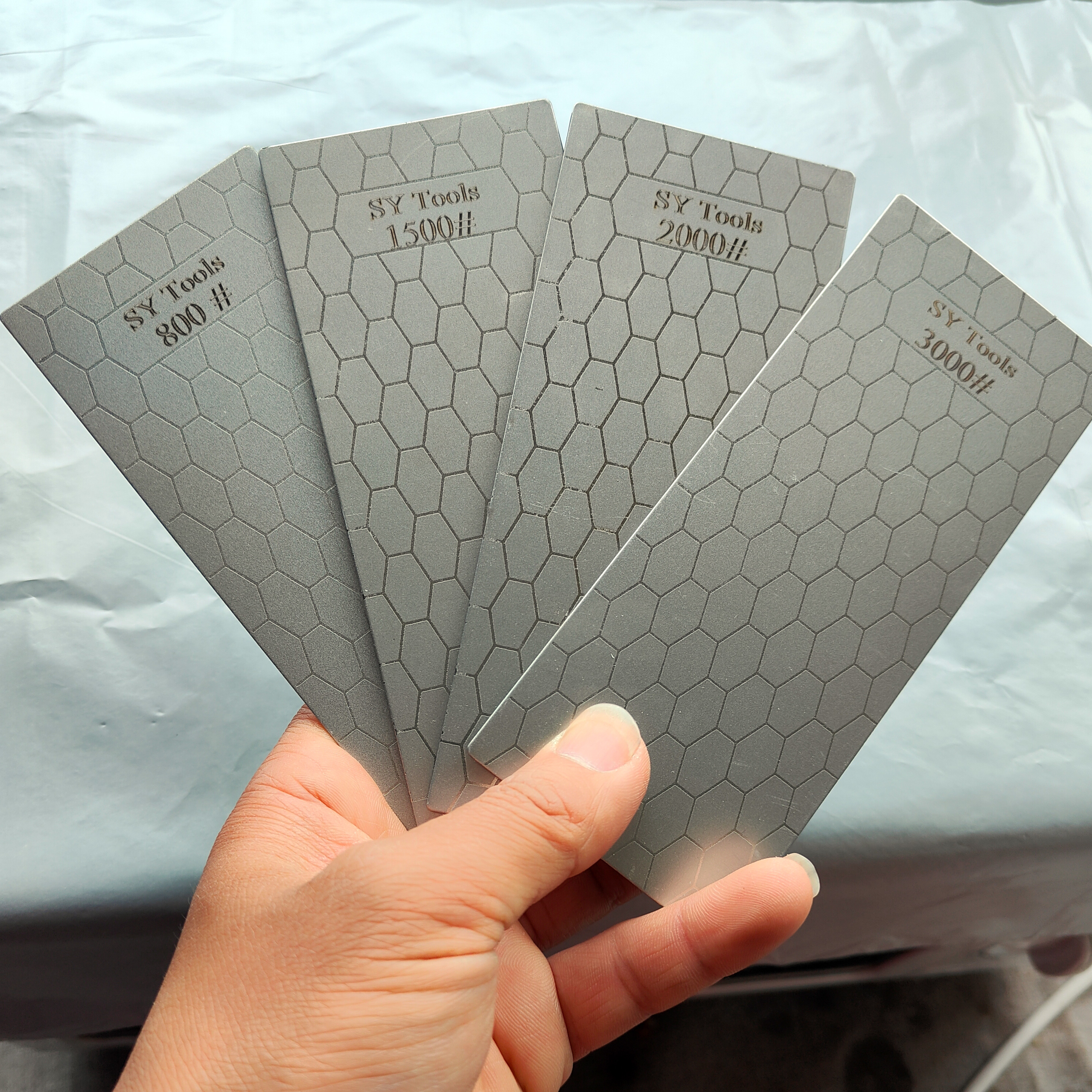 Juegos de piedras de afilar de diamante, sistema de afilado de cuchillos de diamante, herramientas de cuchillos de cocina para exteriores, piedra de afilar