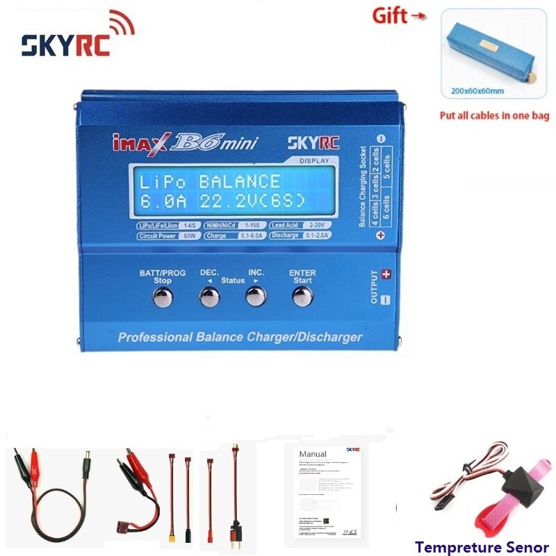 100%  skyrc imax  b6 mini balans lader/ontlader sk -100084-01 met adapter anti-namaakcode: Mini-collocatie 1